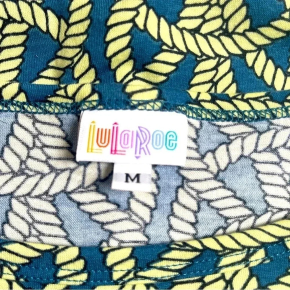 LuLaRoe Green Dress With Rope Design - Size M - Picture 3 of 5